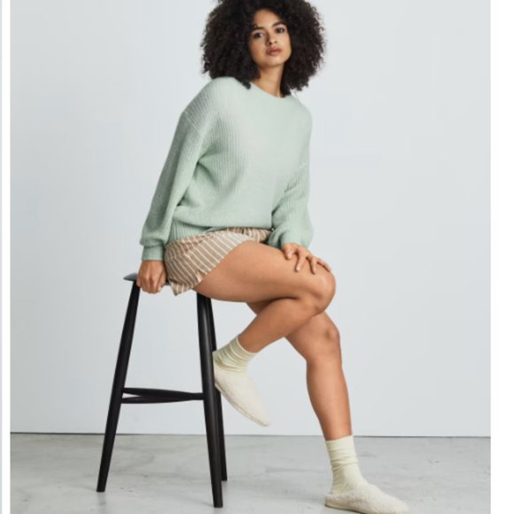 Everlane Sweaters - Everlane The Alpaca Crew in mint green